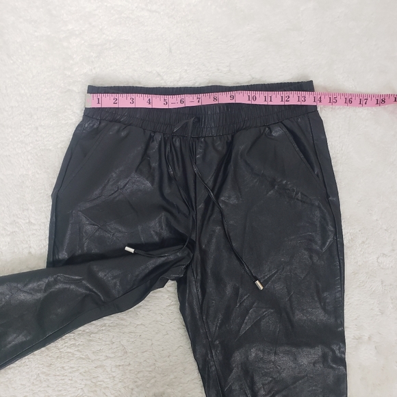 89th & Madison Faux Black Joggers - Picture 8 of 9